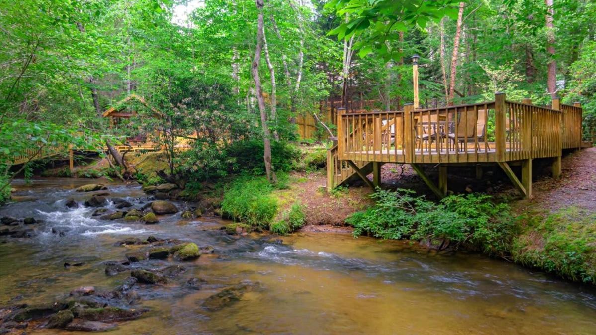 Waterfront Mountain Cabin With Hot Tub Villa Blue Ridge Exterior photo
